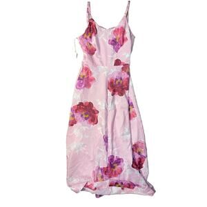 Vintage 1960s Lauhala Dress Fuchsia Pink Ivory Maxi Gown Made in Hawaii Size 12